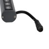GLOBOSTAR® WASHER-STELLAR 90577 Μπάρα Φωτισμού Wall Washer LED 12W 1020lm 30° DC 24V Αδιάβροχο IP65 Πολύχρωμο RGBW Dimmable DMX512 - Γκρι Ανθρακί - Μ100 x Π3.2 x Υ3cm - 3 Χρόνια Εγγύηση