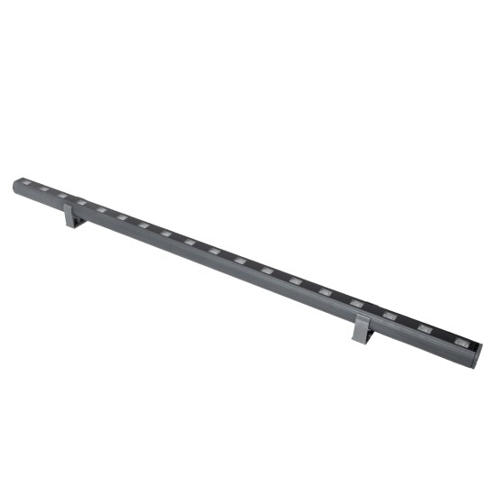 GLOBOSTAR® WASHER-PANDA 90578 Μπάρα Φωτισμού Wall Washer LED 18W 1620lm 15° DC 24V Αδιάβροχο IP65 Πορτοκαλί 2200K Dimmable - Γκρι Ανθρακί - Μ100 x Π4 x Υ3.5cm - 3 Χρόνια Εγγύηση