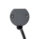 GloboStar® WASHER-PANDA 90581 Μπάρα Φωτισμού Ultra Slim Wall Washer LED 18W 1530lm 15° DC 24V Αδιάβροχο IP67 Μ100 x Π4 x Υ3.5cm RGBW DMX512 - Γκρι Ανθρακί - 3 Years Warranty