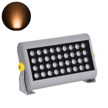 GLOBOSTAR® WASHERPANDA 90583 Μπάρα Φωτισμού Wall Washer LED 36W 3960lm 15° DC 24V Αδιάβροχο IP67 Θερμό Λευκό 2700K Dimmable - Bridgelux SMD Chip - Γκρι Ανθρακί - Μ100 x Π4 x Υ3.5cm - 3 Χρόνια Εγγύηση