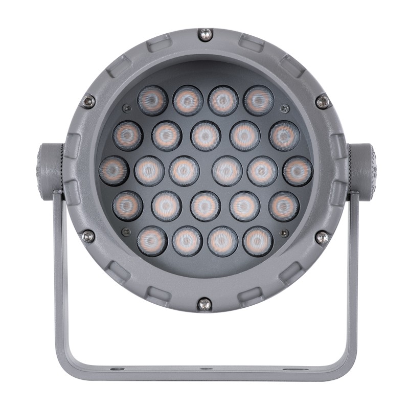 GloboStar® WASHER-PANDA 90585 Μπάρα Φωτισμού Ultra Slim Wall Washer LED 36W 3060lm 15° DC 24V Αδιάβροχο IP67 Μ100 x Π4 x Υ3.5cm Πολύχρωμο RGBW DMX512 - Γκρι Ανθρακί - 3 Χρόνια Εγγύηση