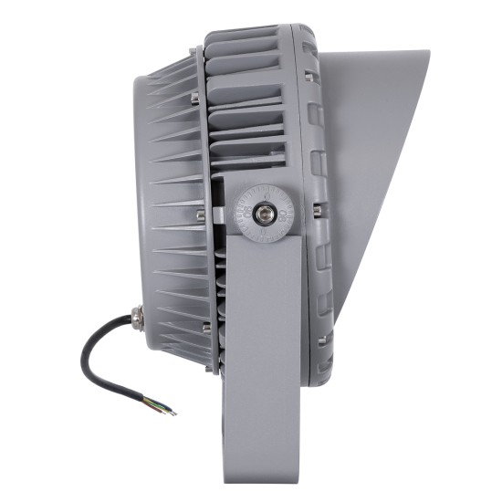 GloboStar® FLOOD-MENA 90338 Προβολέας Wall Washer με Αντιθαμβωτική Γρίλια για Φωτισμό Κτιρίων LED 48W 4080lm 30° AC 220-240V Αδιάβροχο IP67 L26 x W20 x H28.5cm Αρχιτεκτονικό Πορτοκαλί 2200K - Γκρι Ανθρακί - 3 Years Warranty