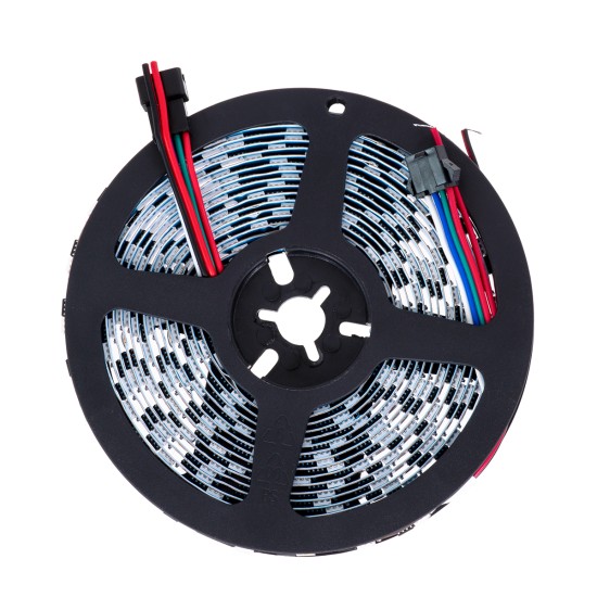 GloboStar® 90603 Digital Pixel Addressable Strip 4 PIN - Ψηφιακή Ταινία LED SMD 5050 14W/m 60LED/m 60PIXEL/m SPI/TTL Protocol IC TM1908 1296lm/m 120° DC 12V IP20 Θερμό Λευκό 2700K - Λευκό Σώμα - Μ5000 x Π10 x Υ2mm - Συσκευασία 5 Μέτρων - 5 Χρόνια Εγγύηση
