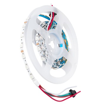 GLOBOSTAR® DIGIPRO 90606 Ψηφιακή Pixel Addressable Ταινία LED 14.4W/m 864lm/m 120° DC 5V IP20 60 x SMD5050 Chip/m 20 x Pixel/m Πολύχρωμο RGB Dimmable SPI/TTL Protocol IC WS2812/SK6812 - Sanan SMD Chip - Μ200 x Π0.6 x Υ0.2cm - Ρολό 2 Μέτρων - 5 Χρόνια Εγγύ