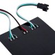 GloboStar® 90607 Digital Pixel Addressable Plate - Ψηφιακή Πλακέτα LED SMD 5050 15.3W/m 64LED/unit 64PIXEL/unit SPI/TTL Protocol IC WS2812/SK6812 1224lm/unit 120° DC 5V IP20 RGB - Μαύρο Σώμα - Μ80 x Π80 x Υ2mm - 5 Χρόνια Εγγύηση