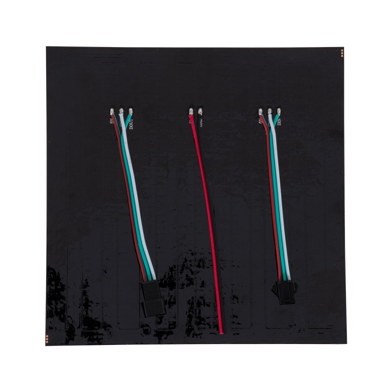 GloboStar® 90608 Digital Pixel Addressable Plate - Ψηφιακή Πλακέτα LED SMD 5050 61W/m 256LED/unit 256PIXEL/unit SPI/TTL Protocol IC WS2812/SK6812 4880lm/unit 120° DC 5V IP20 RGB - Μαύρο Σώμα - Μ160 x Π160 x Υ2mm - 5 Χρόνια Εγγύηση