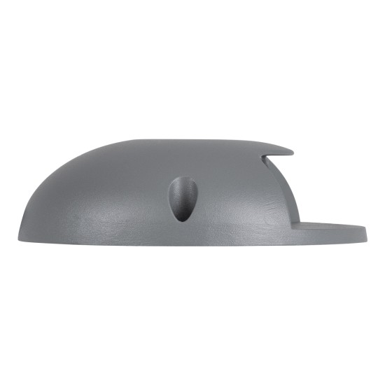 GLOBOSTAR® STEP-LUNA 90622 Αρχιτεκτονικό Φωτιστικό Διαδρόμου/Σκαλοπατιού LED 3W 330lm 10° DC 24V Αδιάβροχο IP65 Θερμό Λευκό 2700K Dimmable - Γκρι Ανθρακί - Φ12 x Υ3cm - 3 Χρόνια Εγγύηση