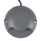 GLOBOSTAR® STEP-LUNA 90622 Αρχιτεκτονικό Φωτιστικό Διαδρόμου/Σκαλοπατιού LED 3W 330lm 10° DC 24V Αδιάβροχο IP65 Θερμό Λευκό 2700K Dimmable - Γκρι Ανθρακί - Φ12 x Υ3cm - 3 Χρόνια Εγγύηση