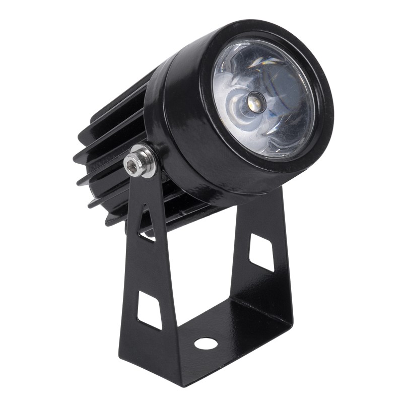 GLOBOSTAR® SPOT-TOLA 90631 Αρχιτεκτονικό Σποτ Φωτισμου LED 1W 110lm 10° DC 24V Αδιάβροχο IP65 Θερμό Λευκό 2700K Dimmable - Γκρι Ανθρακί - Μ5 x Π5 x Υ9cm - 3 Χρόνια Εγγύηση