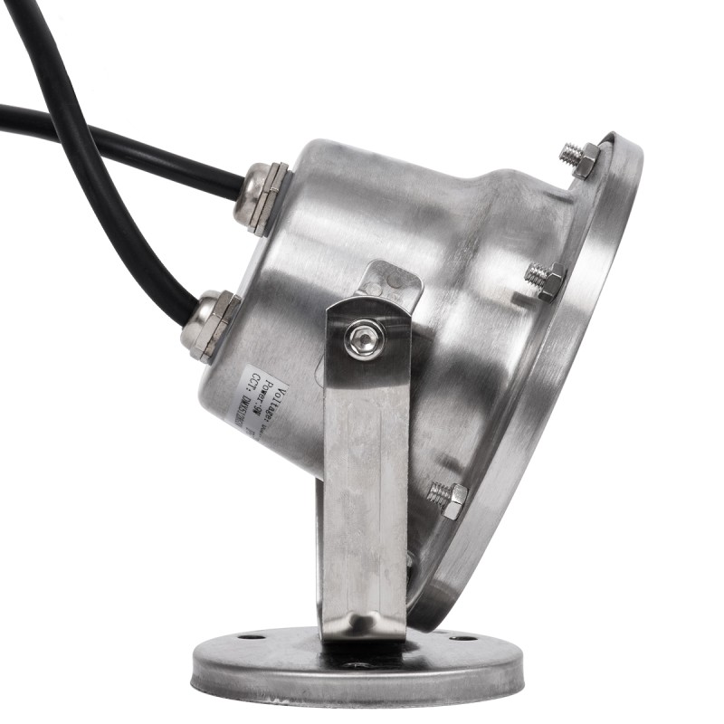 GloboStar® UNDERWATER-DINA 90677 Υποβρύχιο Φωτιστικό Σποτ Ειδικό για Σιντριβάνια LED 9W 945lm 30° DC 24V Αδιάβροχο IP68 Φ12 x Υ14cm Πολύχρωμο RGBW DMX512 - Ανοξείδωτο Ατσάλι - 3 Χρόνια Εγγύηση