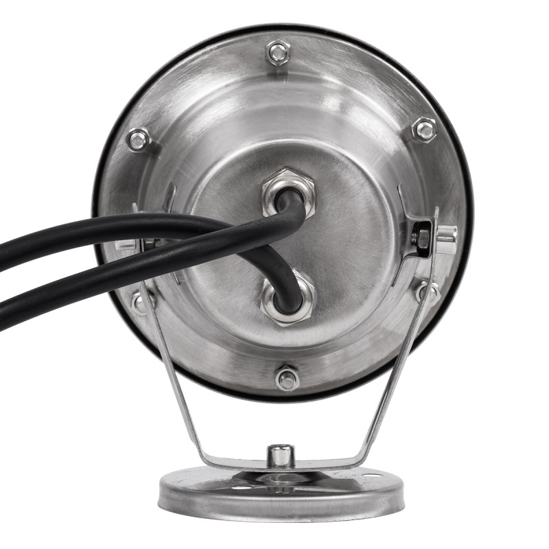 GloboStar® UNDERWATER-DINA 90677 Υποβρύχιο Φωτιστικό Σποτ Ειδικό για Σιντριβάνια LED 9W 945lm 30° DC 24V Αδιάβροχο IP68 Φ12 x Υ14cm Πολύχρωμο RGBW DMX512 - Ανοξείδωτο Ατσάλι - 3 Χρόνια Εγγύηση