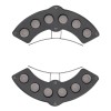 GLOBOSTAR® TREELIGHT-GINA 90679 Κυρτή Μπάρα Φωτισμού Wall Washer για Φυτά - Δέντρα LED 6W 660lm 30° DC 24V Αδιάβροχο IP65 Θερμό Λευκό 2700K Dimmable - Γκρι Ανθρακί - Μ18 x Π3.5 x Υ7cm - 3 Χρόνια Εγγύηση