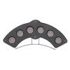 GLOBOSTAR® TREELIGHT-GINA 90679 Κυρτή Μπάρα Φωτισμού Wall Washer για Φυτά - Δέντρα LED 6W 660lm 30° DC 24V Αδιάβροχο IP65 Θερμό Λευκό 2700K Dimmable - Γκρι Ανθρακί - Μ18 x Π3.5 x Υ7cm - 3 Χρόνια Εγγύηση