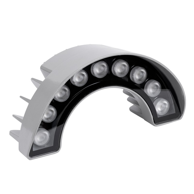 GLOBOSTAR® TREELIGHT-WINA 90680 Κυρτή Μπάρα Φωτισμού Wall Washer για Φυτά - Δέντρα LED 9W 990lm 30° DC 24V Αδιάβροχο IP65 Θερμό Λευκό 2700K Dimmable - Γκρι Ανθρακί - Μ20.5 x Π5.5 x Υ11cm - 3 Χρόνια Εγγύηση