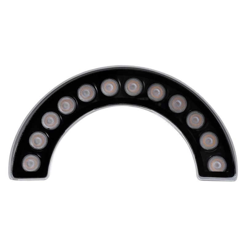 GLOBOSTAR® TREELIGHT-WINA 90681 Κυρτή Μπάρα Φωτισμού Wall Washer για Φυτά - Δέντρα LED 12W 1320lm 30° DC 24V Αδιάβροχο IP65 Θερμό Λευκό 2700K Dimmable - Γκρι Ανθρακί - Μ23.5 x Π7.5 x Υ12cm - 3 Χρόνια Εγγύηση