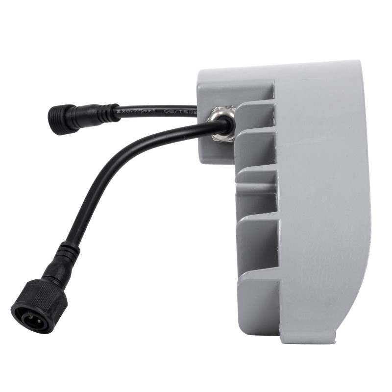 GLOBOSTAR® TREELIGHT-WINA 90681 Κυρτή Μπάρα Φωτισμού Wall Washer για Φυτά - Δέντρα LED 12W 1320lm 30° DC 24V Αδιάβροχο IP65 Θερμό Λευκό 2700K Dimmable - Γκρι Ανθρακί - Μ23.5 x Π7.5 x Υ12cm - 3 Χρόνια Εγγύηση