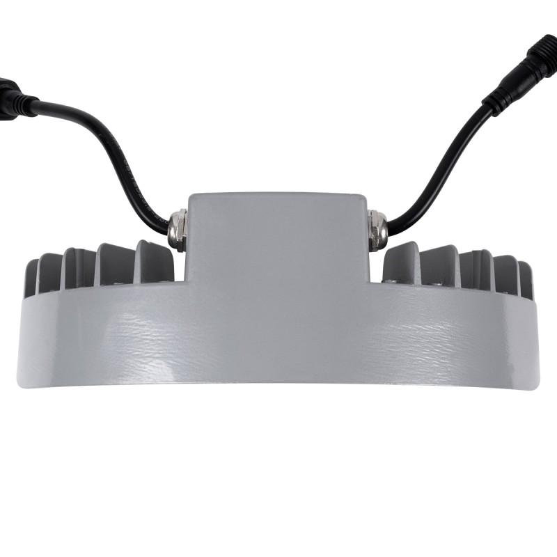 GLOBOSTAR® TREELIGHT-WINA 90681 Κυρτή Μπάρα Φωτισμού Wall Washer για Φυτά - Δέντρα LED 12W 1320lm 30° DC 24V Αδιάβροχο IP65 Θερμό Λευκό 2700K Dimmable - Γκρι Ανθρακί - Μ23.5 x Π7.5 x Υ12cm - 3 Χρόνια Εγγύηση