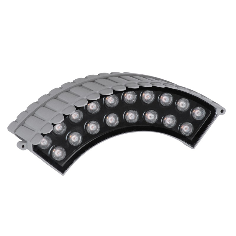 GLOBOSTAR® TREELIGHT-JINA 90697 Κυρτή Μπάρα Φωτισμού Wall Washer για Φυτά - Δέντρα LED 18W 1530lm 10° DC 24V Αδιάβροχο IP65 Πορτοκαλί 2200K Dimmable - Γκρι Ανθρακί - Μ29 x Π11 x Υ10.5cm - 3 Χρόνια Εγγύηση