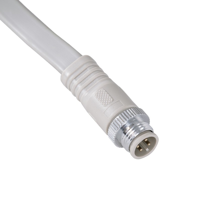GloboStar® 90702 Ταχυσύνδεσμος Τροφοδοσίας Τύπου T IP65 - 2 Καλώδια +/- σε T DC Power Connector 4 PIN Male για Ένωση 4 PIN Female RGB+RGBW Digital Modules