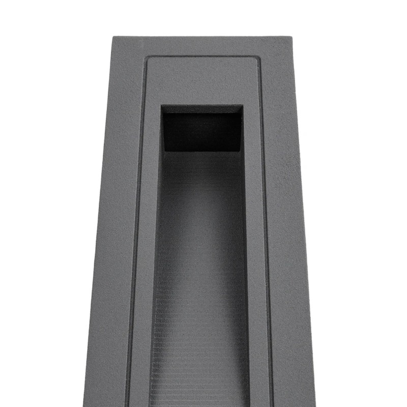 kelvo® STEPART KLV-101-0093 Χωνευτό Φωτιστικό Σκαλοπατιού / Διαδρόμου LED 3W 375lm 45° AC 220-240V Αδιάβροχο IP65 Θερμό Λευκό 2700K - Lumileds SMD Chip & TÜV SÜD Driver - Γκρι Ανθρακί Ματ - Μ6.5 x Π6.5 x Υ21cm / Q5.4 x 18.9cm - 5 Χρόνια Εγγύηση