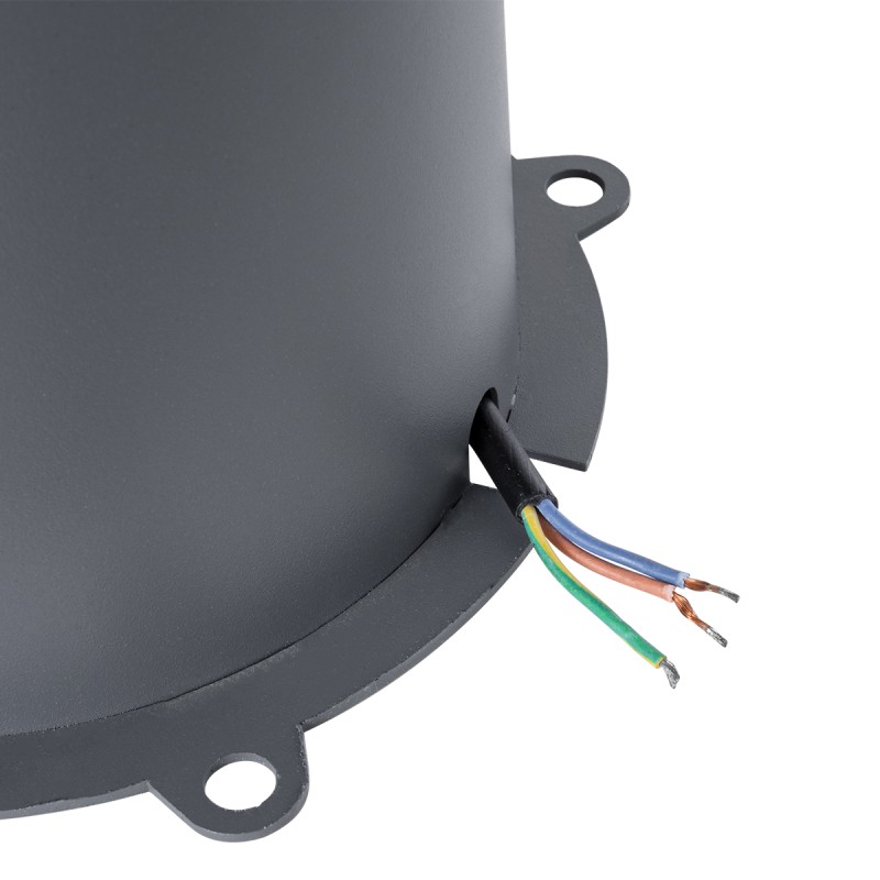 GloboStar® FLOOD-MILO 90734 Κινούμενος Προβολέας - Σποτ Φωτισμού Wall Washer για Φωτισμό Κτιρίων LED 12W 1080lm 10° AC 220-240V Αδιάβροχο IP67 Φ17 x Υ26cm Θερμό Λευκό 2700K - Γκρι Ανθρακί - 3 Χρόνια Εγγύηση