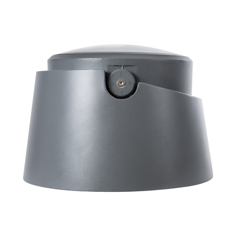 GloboStar® FLOOD-RANA 90752 Κινούμενος Προβολέας - Σποτ Φωτισμού Wall Washer για Φωτισμό Κτιρίων LED 60W 5100lm 5° DC 24V Αδιάβροχο IP67 Φ30 x Υ20cm RGBW DMX512 - Γκρι Ανθρακί - 3 Χρόνια Εγγύηση