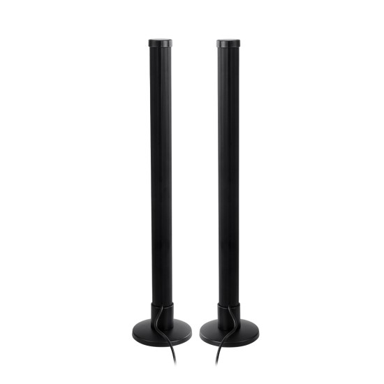 GloboStar® DIGICOLUMN 90760 Επιτραπέζιο Φωτιστικό Πορτατίφ LED 16W 1280lm 180° DC 5V IP20 RGB Dimmable Ασημί Πλαστικό - Μ3 x Π3 x Υ45cm - ΣΕΤ 2 Τεμαχίων - 2 Χρόνια Εγγύηση GloboStar® DIGICOLUMN 90760 Σετ 2 Μοντέρνα Επιτραπέζια Φωτιστικά Γραφείου Digital Pixel Symphony Bars LED 16W 1280lm 180° DC 5V με USB 2.0 IP20 - Εναλλαγή Φωτισμού μέσω Τηλεχειριστηρίου - Πολύχρωμα RGB - Dimmable - Μαύρο - Φ3 x Υ45cm - Συσκευασία 2 Τεμαχί