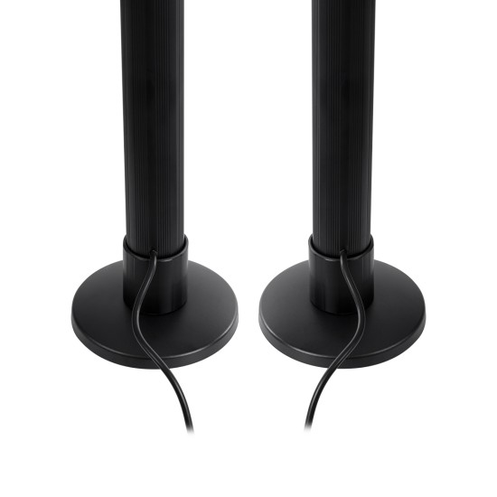 GloboStar® DIGICOLUMN 90760 Επιτραπέζιο Φωτιστικό Πορτατίφ LED 16W 1280lm 180° DC 5V IP20 RGB Dimmable Ασημί Πλαστικό - Μ3 x Π3 x Υ45cm - ΣΕΤ 2 Τεμαχίων - 2 Χρόνια Εγγύηση GloboStar® DIGICOLUMN 90760 Σετ 2 Μοντέρνα Επιτραπέζια Φωτιστικά Γραφείου Digital Pixel Symphony Bars LED 16W 1280lm 180° DC 5V με USB 2.0 IP20 - Εναλλαγή Φωτισμού μέσω Τηλεχειριστηρίου - Πολύχρωμα RGB - Dimmable - Μαύρο - Φ3 x Υ45cm - Συσκευασία 2 Τεμαχί