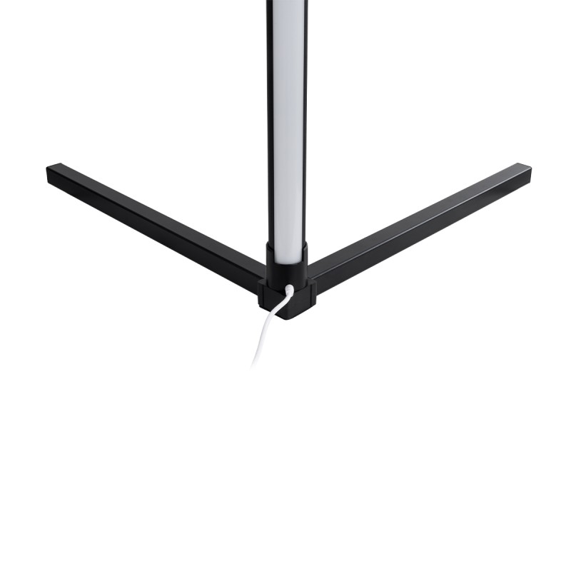 GLOBOSTAR® DIGICOLUMN 90763 Μοντέρνο Επιδαπέδιο Γραμμικό Ψηφιακό Φωτιστικό Digital Pixel Symphony Bar με RF Ασύρματο Χειριστήριο LED 16W 1280lm 180° DC 5V με USB 2.0 IP20 Πολύχρωμο RGB Dimmable - Μαύρο - Φ3 x Υ165cm - 2 Χρόνια Εγγύηση