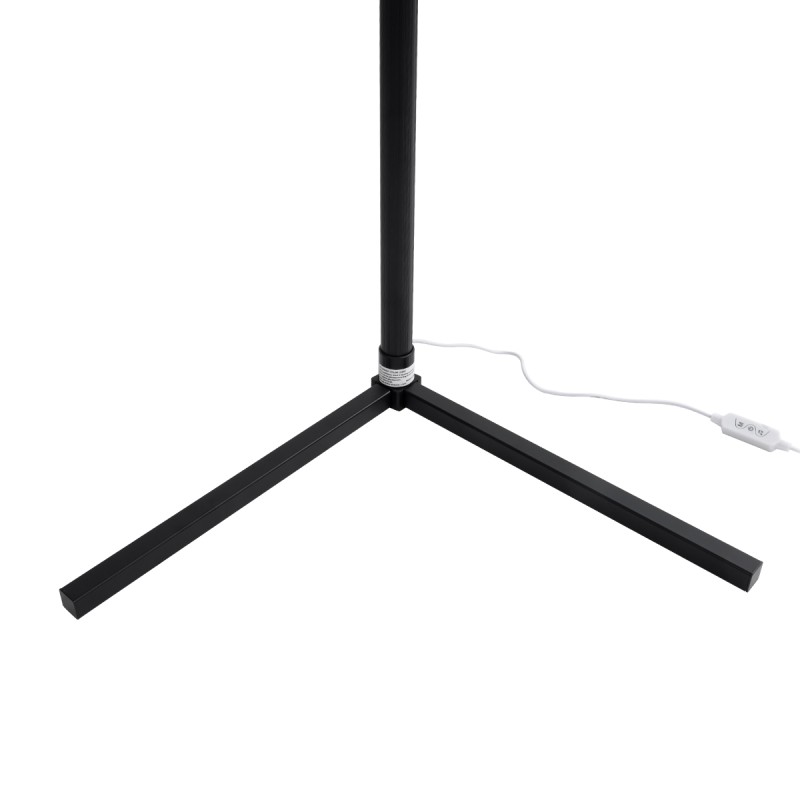 GLOBOSTAR® DIGICOLUMN 90763 Μοντέρνο Επιδαπέδιο Γραμμικό Ψηφιακό Φωτιστικό Digital Pixel Symphony Bar με RF Ασύρματο Χειριστήριο LED 16W 1280lm 180° DC 5V με USB 2.0 IP20 Πολύχρωμο RGB Dimmable - Μαύρο - Φ3 x Υ165cm - 2 Χρόνια Εγγύηση