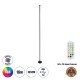 GLOBOSTAR® DIGICOLUMN 90764 Μοντέρνο Επιδαπέδιο Γραμμικό Ψηφιακό Φωτιστικό Digital Pixel Symphony Bar με RF Ασύρματο Χειριστήριο LED 16W 1280lm 180° DC 5V με USB 2.0 IP20 Πολύχρωμο RGB Dimmable - Μαύρο - Φ3 x Υ165cm - 2 Χρόνια Εγγύηση