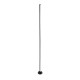 GLOBOSTAR® DIGICOLUMN 90764 Μοντέρνο Επιδαπέδιο Γραμμικό Ψηφιακό Φωτιστικό Digital Pixel Symphony Bar με RF Ασύρματο Χειριστήριο LED 16W 1280lm 180° DC 5V με USB 2.0 IP20 Πολύχρωμο RGB Dimmable - Μαύρο - Φ3 x Υ165cm - 2 Χρόνια Εγγύηση