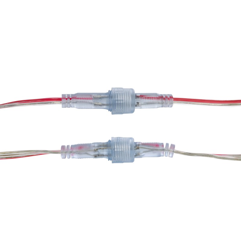 GloboStar® CON-NEONIO 90769 Σετ Αδιάβροχων IP68 Καλωδίων Σύνδεσης για όλες τις NEONIO Digital Neon Flex LED 14.4W/m 12VDC - Διάφανα - Φ1.5 x Μήκος Καλωδίου 15cm