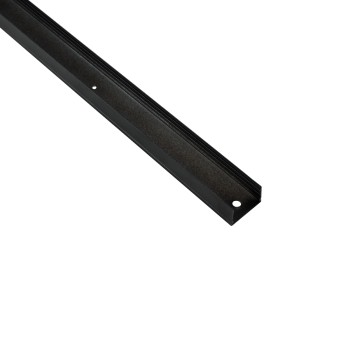 GLOBOSTAR® NEONIO-B 90771-3M Βάση Στήριξης για Neon Flex LED Αδιάβροχο IP65 - Μαύρο Ματ - Μ300 x Π2.9 x Υ1.9cm