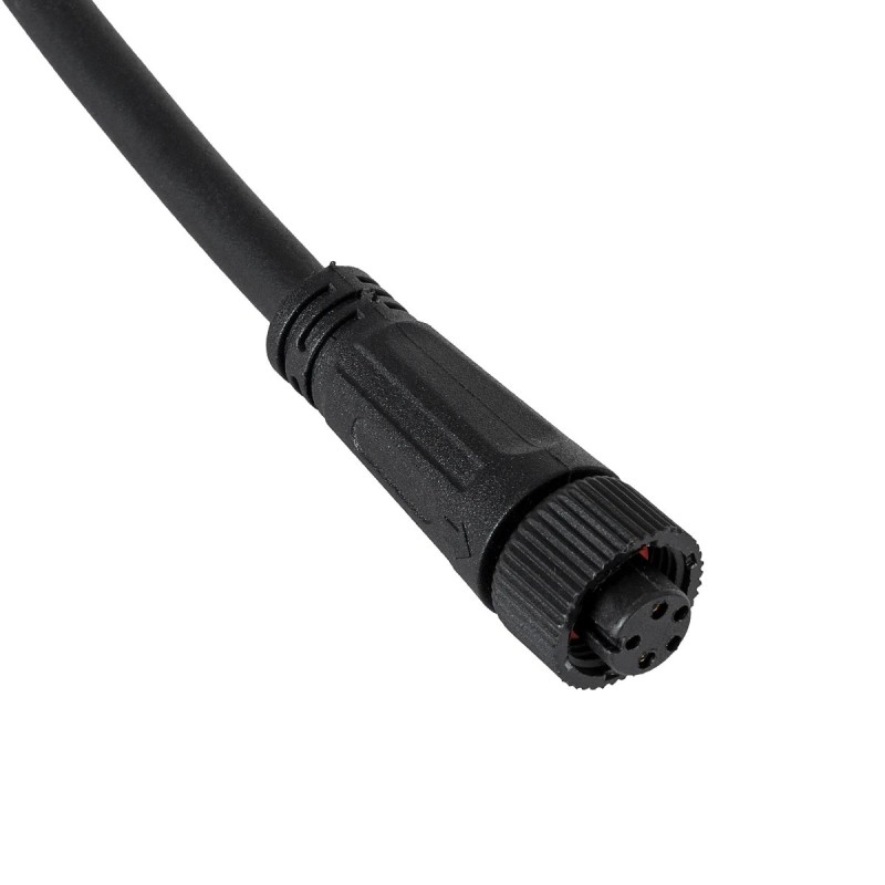 GloboStar® 90777 Καλώδιο Τροφοδοσίας από DC Male σε Ατερμάτιστο Καλώδιο για RGB Spot & Wall Washer Μαύρο Μ1.5 x Π1.5 x Y20cm