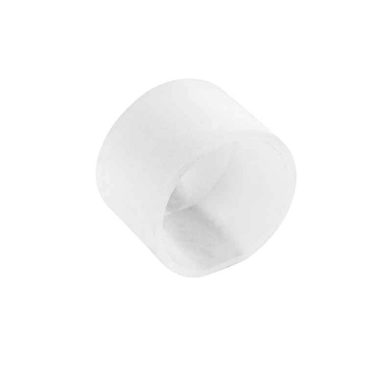 GloboStar® CON-NEONIO 90779 Τάπα Σιλικόνης Σύνδεσης & Τερματική για την NEONIO Digital Neon Flex LED 14.4W/m 12VDC με Π2 x Υ2cm - Διάφανη - Μ2.3 x Π2.2 x Υ2.2cm