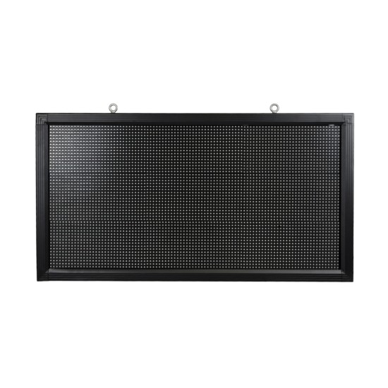 GloboStar® DISPLAY 90809 LED Scrolling Display 96x48cm - Κυλιόμενη Ψηφιακή Πινακίδα / Επιγραφή Μονής Όψης P10 LED SMD AC 220-240V - Λειτουργία μέσω Wi-Fi με Εφαρμογή APP - Αισθήτηρας Θερμοκρασίας και Υγρασίας - Αδιάβροχο IP65 - Μ104 x Π9 x Υ56cm - Πράσινο