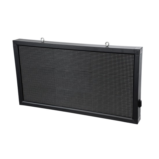 GloboStar® DISPLAY 90810 LED Scrolling Display 96x48cm - Κυλιόμενη Ψηφιακή Πινακίδα / Επιγραφή Μονής Όψης P10 LED SMD AC 220-240V - Λειτουργία μέσω Wi-Fi με Εφαρμογή APP - Αισθήτηρας Θερμοκρασίας και Υγρασίας - Αδιάβροχο IP65 - Μ104 x Π9 x Υ56cm - Μπλε -