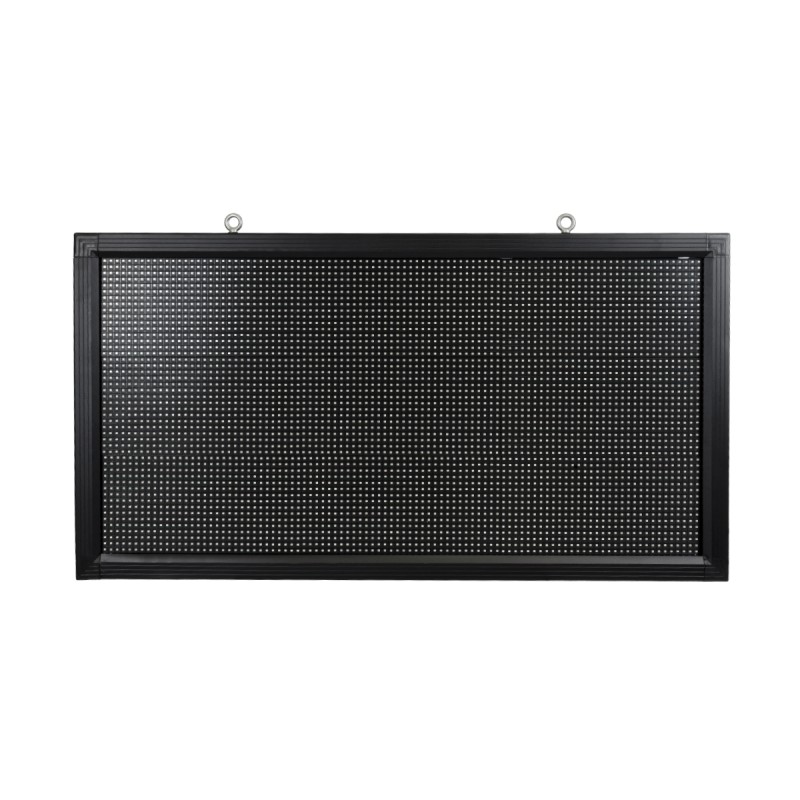 GloboStar® DISPLAY 90810 LED Scrolling Display 96x48cm - Κυλιόμενη Ψηφιακή Πινακίδα / Επιγραφή Μονής Όψης P10 LED SMD AC 220-240V - Λειτουργία μέσω Wi-Fi με Εφαρμογή APP - Αισθήτηρας Θερμοκρασίας και Υγρασίας - Αδιάβροχο IP65 - Μ104 x Π9 x Υ56cm - Μπλε -