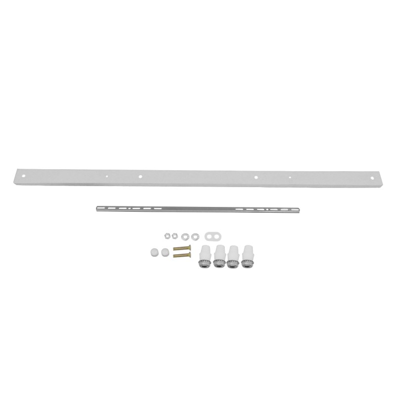 GLOBOSTAR® WALLBASE 77524 Γραμμική Μεταλλική Ροζέτα για Κρέμαση 4 Φωτιστικών - Λευκό - Μ120 x Π5 x Υ4cm