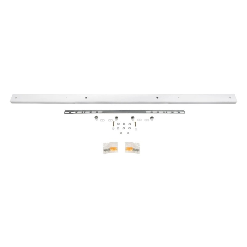 GLOBOSTAR® WALLBASE 77524 Γραμμική Μεταλλική Ροζέτα για Κρέμαση 4 Φωτιστικών - Λευκό - Μ120 x Π5 x Υ4cm