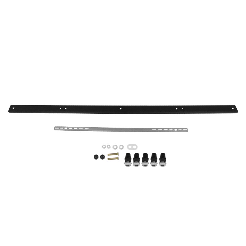 GLOBOSTAR® WALLBASE 77527 Γραμμική Μεταλλική Ροζέτα για Κρέμαση 5 Φωτιστικών - Μαύρο - Μ150 x Π5 x Υ4cm