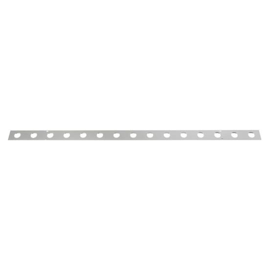 GloboStar® 90829 Μεταλλικο Καλυμμα 1 Μέτρου 15 Τεμαχίων για Ψηφιακή Αλυσίδα Γιρλάντα 20 Σποτ LED με Κωδικό 90140 Ασημί Μ100 x Π4.7 x Υ1cm