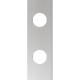 GloboStar® 90829 Μεταλλικο Καλυμμα 1 Μέτρου 15 Τεμαχίων για Ψηφιακή Αλυσίδα Γιρλάντα 20 Σποτ LED με Κωδικό 90140 Ασημί Μ100 x Π4.7 x Υ1cm