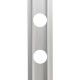 GloboStar® 90829 Μεταλλικο Καλυμμα 1 Μέτρου 15 Τεμαχίων για Ψηφιακή Αλυσίδα Γιρλάντα 20 Σποτ LED με Κωδικό 90140 Ασημί Μ100 x Π4.7 x Υ1cm