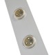 GloboStar® 90829 Μεταλλικο Καλυμμα 1 Μέτρου 15 Τεμαχίων για Ψηφιακή Αλυσίδα Γιρλάντα 20 Σποτ LED με Κωδικό 90140 Ασημί Μ100 x Π4.7 x Υ1cm