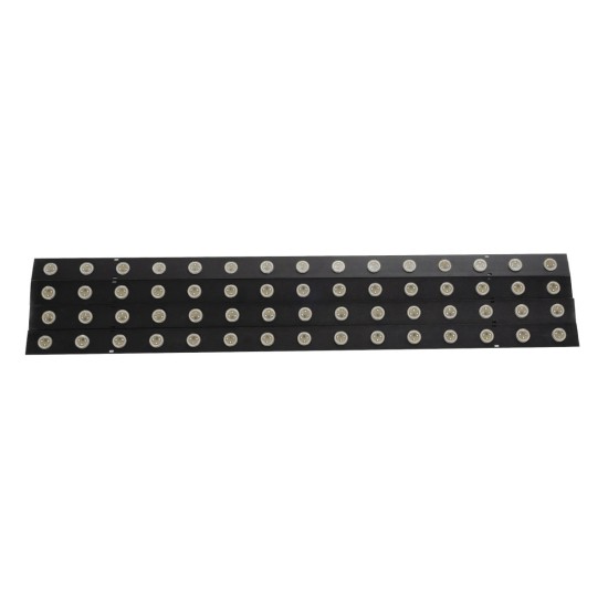 GloboStar® 90830 4 x Digital Pixel Addressable Facade Aluminum Bars - 4 x Ψηφιακές Μπάρες Αλουμινίου Πρόσοψης Κτιρίων LED SMD 3535 45W 60LED 60PIXEL SPI/TTL Protocol IC UCS512B 2700lm 120° DC 12V IP67 RGB - Μαύρο Σώμα - Μ400 x Π4.5 x Υ3.6cm - 4 Μπάρες
