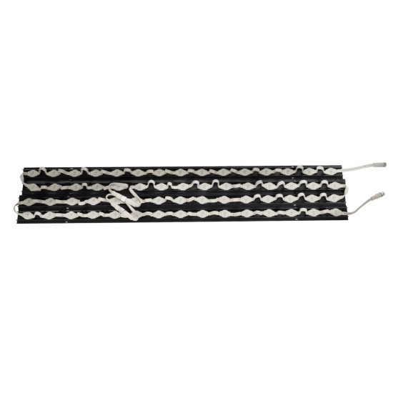 GloboStar® 90830 4 x Digital Pixel Addressable Facade Aluminum Bars - 4 x Ψηφιακές Μπάρες Αλουμινίου Πρόσοψης Κτιρίων LED SMD 3535 45W 60LED 60PIXEL SPI/TTL Protocol IC UCS512B 2700lm 120° DC 12V IP67 RGB - Μαύρο Σώμα - Μ400 x Π4.5 x Υ3.6cm - 4 Μπάρες