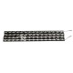 GloboStar® 90830 4 x Digital Pixel Addressable Facade Aluminum Bars - 4 x Ψηφιακές Μπάρες Αλουμινίου Πρόσοψης Κτιρίων LED SMD 3535 45W 60LED 60PIXEL SPI/TTL Protocol IC UCS512B 2700lm 120° DC 12V IP67 RGB - Μαύρο Σώμα - Μ400 x Π4.5 x Υ3.6cm - 4 Μπάρες
