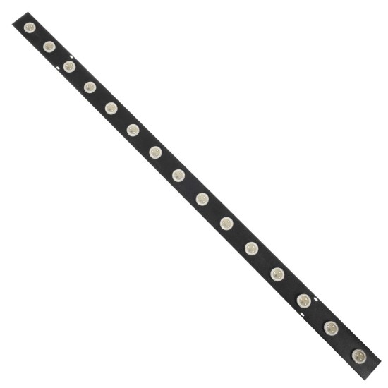 GloboStar® 90830 4 x Digital Pixel Addressable Facade Aluminum Bars - 4 x Ψηφιακές Μπάρες Αλουμινίου Πρόσοψης Κτιρίων LED SMD 3535 45W 60LED 60PIXEL SPI/TTL Protocol IC UCS512B 2700lm 120° DC 12V IP67 RGB - Μαύρο Σώμα - Μ400 x Π4.5 x Υ3.6cm - 4 Μπάρες